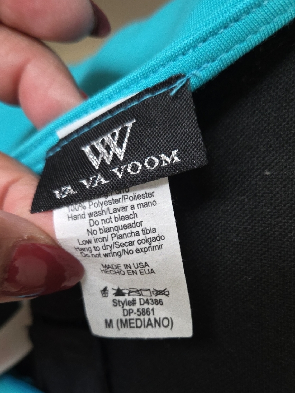 Va Va Voom Turquoise Square-Neck Midi Dress - Picture 2 of 4